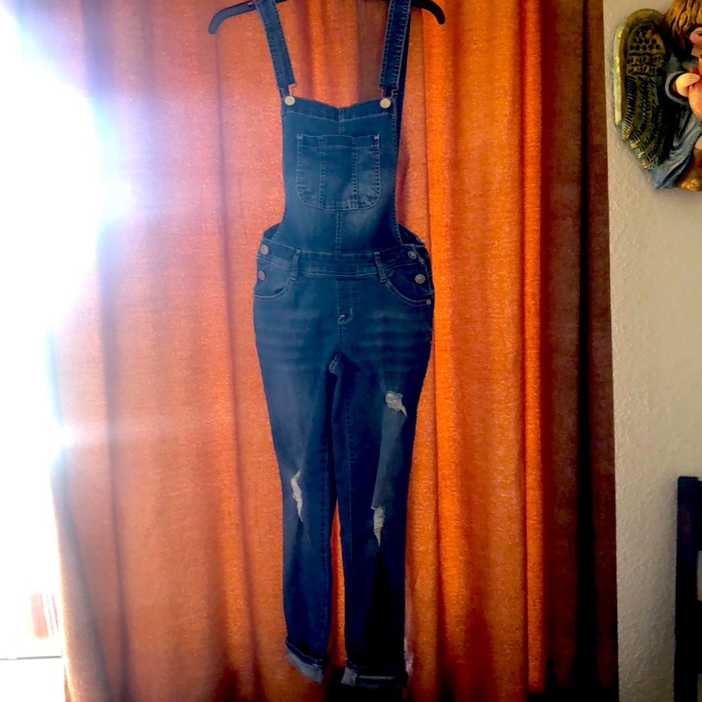 Wildflower Jean ankle length skinny overalls